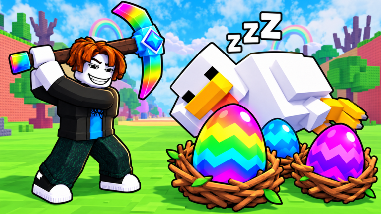 Official screenshot of a guarded egg zone in Break and Steal an Egg